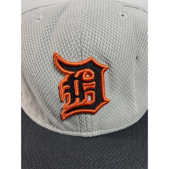 Detroit Tigers MLB New Era Hat Cap Baseball 59FIFTY 7-1/2 Fitted Official Gray - Picture 2 of 7